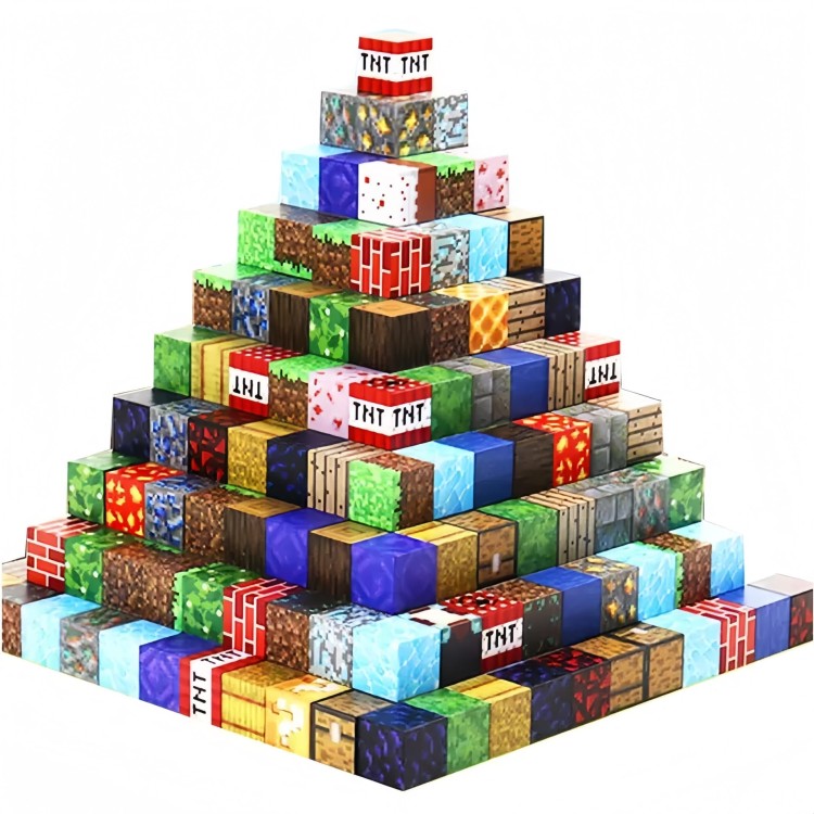 Minecraft Duży Zestaw Klocki Magnetyczne 300szt Kolekcjonerskie (5).jpeg