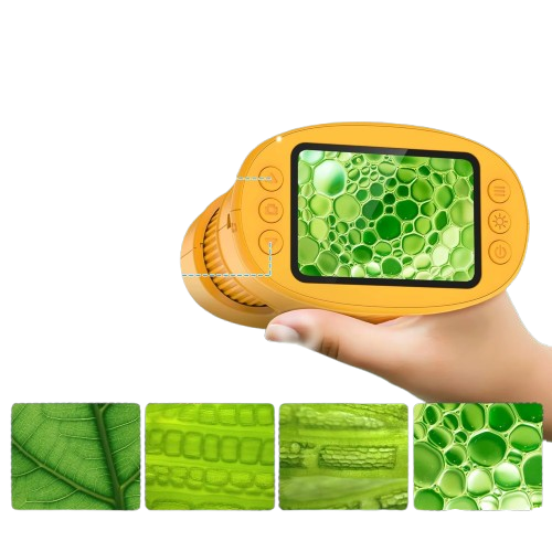 Mikroskop dla Dzieci 1000X z Ekranem 2.0" Cyfrowy, Przenośny, STEM
