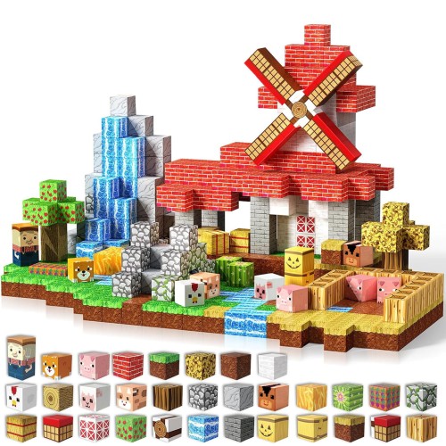 Klocki Zabawka Klocki Magnetyczne MYWORLD 300szt