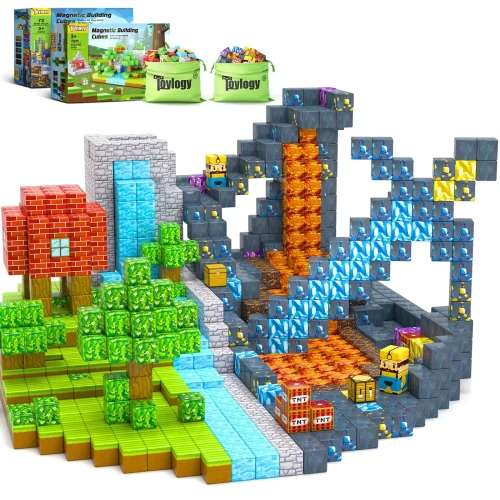 Klocki Zabawka Klocki Magnetyczne MYWORLD 300szt