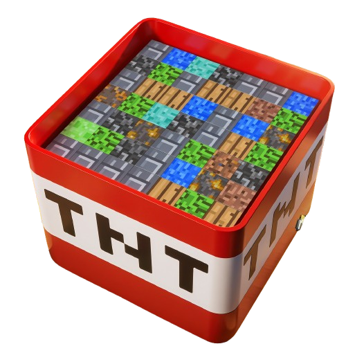 Zestaw Pudełko TNT Minecraft Klocki Magnetyczne 300szt