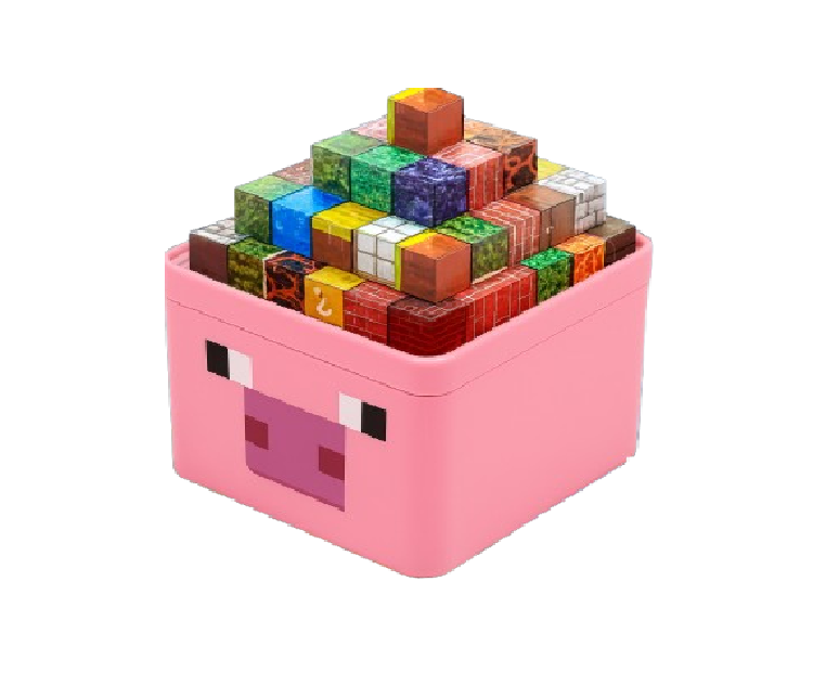 Klocki Magnetyczne 300szt Zestaw Pudełko Minecraft