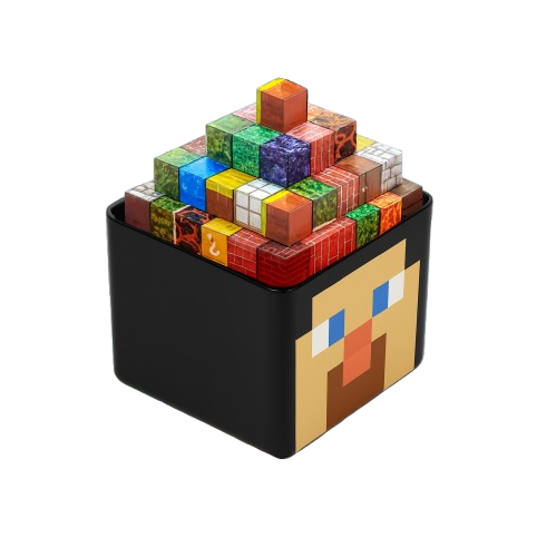 Klocki Magnetyczne 300szt Zestaw Pudełko Minecraft