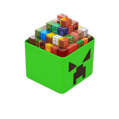 Klocki Magnetyczne 300szt Zestaw Pudełko Minecraft